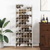 vidaXL Wine Rack for 96 Bottles White Metal