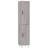 vidaXL Highboard Grey Sonoma 34.5x34x180 cm Engineered Wood