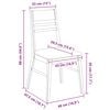 vidaXL Dining Chairs 2 pcs Light Brown 43 x 54 x 89 cm