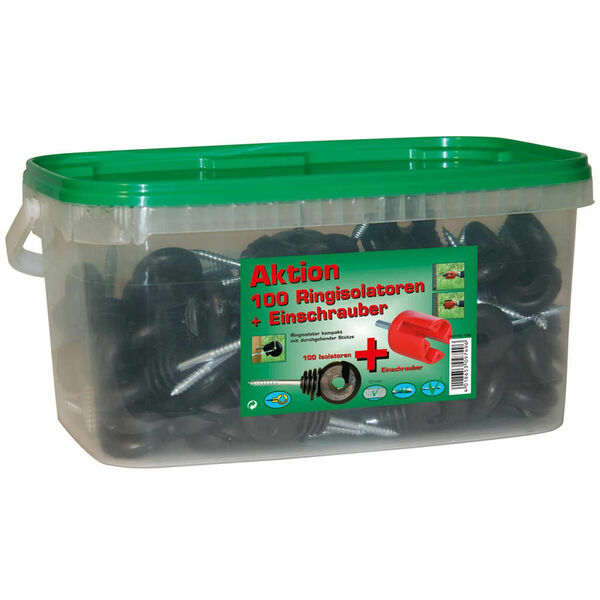 Kerbl Screw-In Ring Insulators 100 pcs 443145/100E