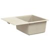 vidaXL Sink Beige 560 x 460 mm 80% Quartz and 20% Resin