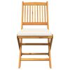 vidaXL Folding Chair 8 pcs White 49 x 57.5 x 92cm Solid Acacia wood
