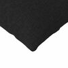 vidaXL Sofa Pillows 2 pcs Black 120 x 40 cm Fabric