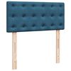 vidaXL Box Spring Bed with Mattress Dark Blue 90x200 cm Velvet