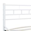 vidaXL Bed Frame White Metal 140x200 cm