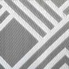 vidaXL Outdoor Rug Geometric ARAKIL Grey and White 400 x 300 cm
