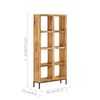 vidaXL Bookshelf 80x25x175 cm Solid Mango Wood