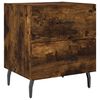 vidaXL Bedside Cabinets 2 pcs Smoked Oak 40x35x47.5 cm Engineered Wood