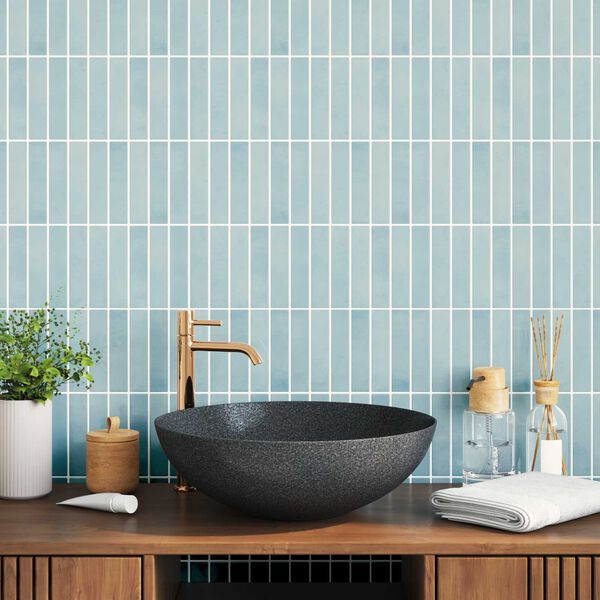 vidaXL Rectangular Tile 10 pcs Grey Green 29 x 23 x 0.08 cm