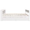 vidaXL Bed Frame without Mattress White 140x190 cm Solid Wood Pine