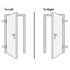vidaXL Front Door White 108x208 cm PVC
