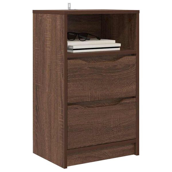 vidaXL Bedside Tables 2 pcs Brown Oak 40 x 30 x 467 cm Engineered Wood
