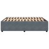 vidaXL Bed Frame without Mattress Dark Grey 140x190 cm Velvet
