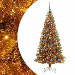 vidaXL Christmas Tree Gold 180 cm PET