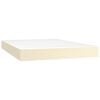 vidaXL Pocket Spring Bed Mattress Medium Cream 140x200x20 cm Faux Leather