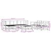 vidaXL 7 Piece Garden Lounge Set Impregnated Wood Pine