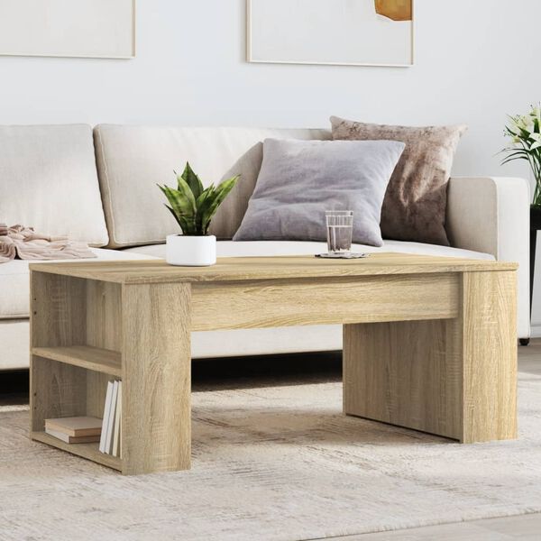 vidaXL Coffee Table Sonoma Oak 102x55x42 cm Engineered Wood