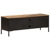vidaXL TV Cabinet 110x35x40 cm Solid Rough Wood Mango