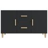 vidaXL Sideboard Black 100x36x60 cm Engineered Wood