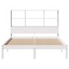 vidaXL Bookcase Bed without Mattress White 140x190 cm Solid Wood Pine