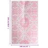 vidaXL Outdoor Carpet ARAKIL Pink 160x230 cm PP