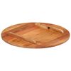 vidaXL Table Top Solid Wood Acacia Round 15-16 mm 50 cm