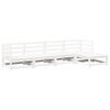 vidaXL 5 Piece Garden Sofa Set White Solid Wood Pine