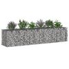 vidaXL Gabion Raised Bed 2 pcs Silver 260 x 60 x 55 cm