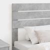 vidaXL Headboard with Headboard Concrete Grey 75 cm Engineered wood