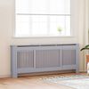 vidaXL Radiator Cover 2 pcs Grey 205 x 20.5 x 81.5cm Engineered Wood