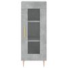 vidaXL Sideboard Concrete Grey 34.5x34x90 cm Engineered Wood