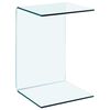 vidaXL Side Table | Clear | Tempered glass | 40x40x60 cm | Tough | Side Table