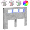 vidaXL LED Headboard Concrete Grey 140x18,5x103,5 cm Engineered Wood