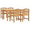 vidaXL 5 Piece Garden Dining Set Solid Wood Teak