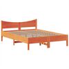 vidaXL Bed Frame without Mattress Wax Brown 140x200 cm Solid Wood Pine