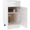 vidaXL Drawer Bottom Cabinet Lyon High Gloss White 40x46x81.5 cm Engineered Wood