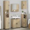 vidaXL Bathroom Furniture Set 5 pcs Sonoma Oak Engineered wood & Metal