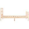 vidaXL Bed Frame without Mattress Single Solid Wood Pine