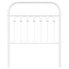 vidaXL Metal Replace Headboard White 80 cm