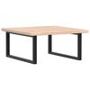 vidaXL Basin Shelf Wall Mounted Steel and Solid Wood Oak