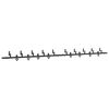 vidaXL Sliding Door Hardware Kit 427 cm Steel Black
