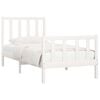 vidaXL Bed Frame without Mattress White 100x200 cm Solid Wood