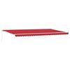 vidaXL Retractable Awning Red 600 x 350 cm Polyester and Aluminium