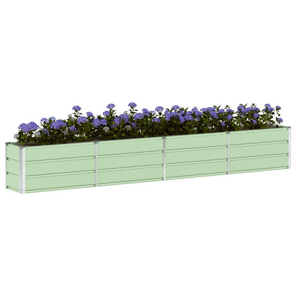 vidaXL Planter Green 320 x 40 x 45 cm Steel