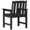 vidaXL Garden Dining Chair 6 pcs Black 65.5 x 55.5 x 88cm Plastic