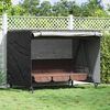 vidaXL Outdoor Swing Cover Black 220 x 150 x 150 cm 210D Oxford Fbric