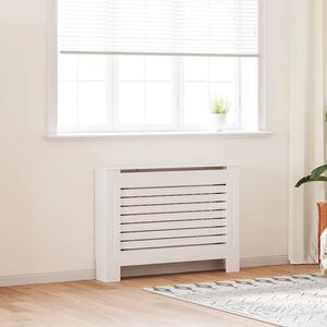 vidaXL Radiator Cover White 112x19x81,5 cm MDF