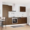 vidaXL 7 Piece Kitchen Cabinet Set Porto Brown Oak Engineered Wood