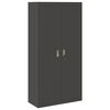 vidaXL Storage Cabinet 2 pcs Black 90 x 40 x 180 cm Cold-Rolled Steel