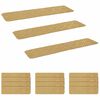 vidaXL Stair Mats 15 pcs 76 x 20 cm Beige Polyester Rectangular